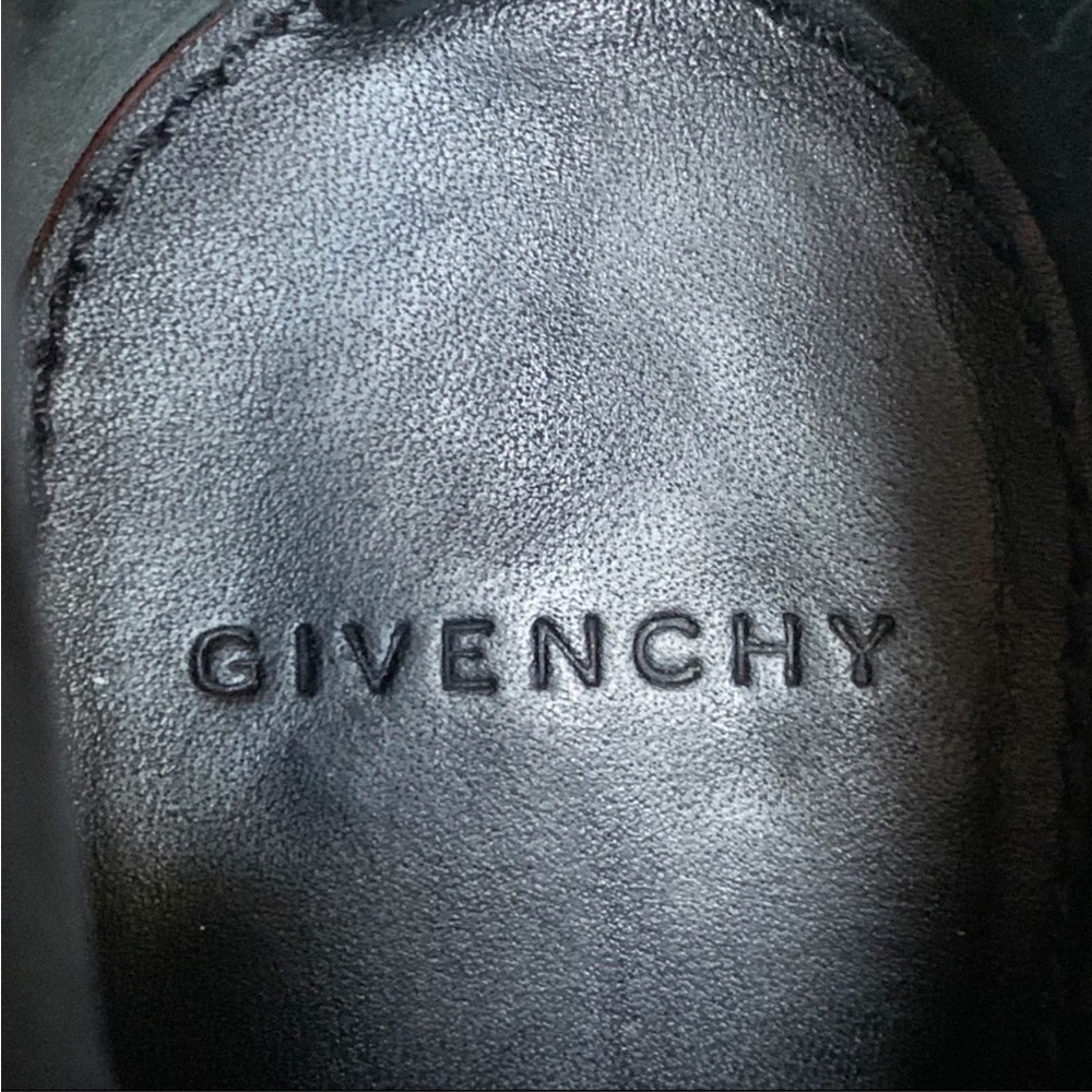 GIVENCHY Designer Black Leather Lace Up Sexy High Heel Ankle Booties US 8.5 - Picture 4 of 15